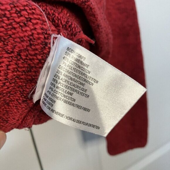 Vintage Northern Isles Sweater Christmas Reindeer 2004 Y2K Knit Beaded Xmas - Picture 8 of 9